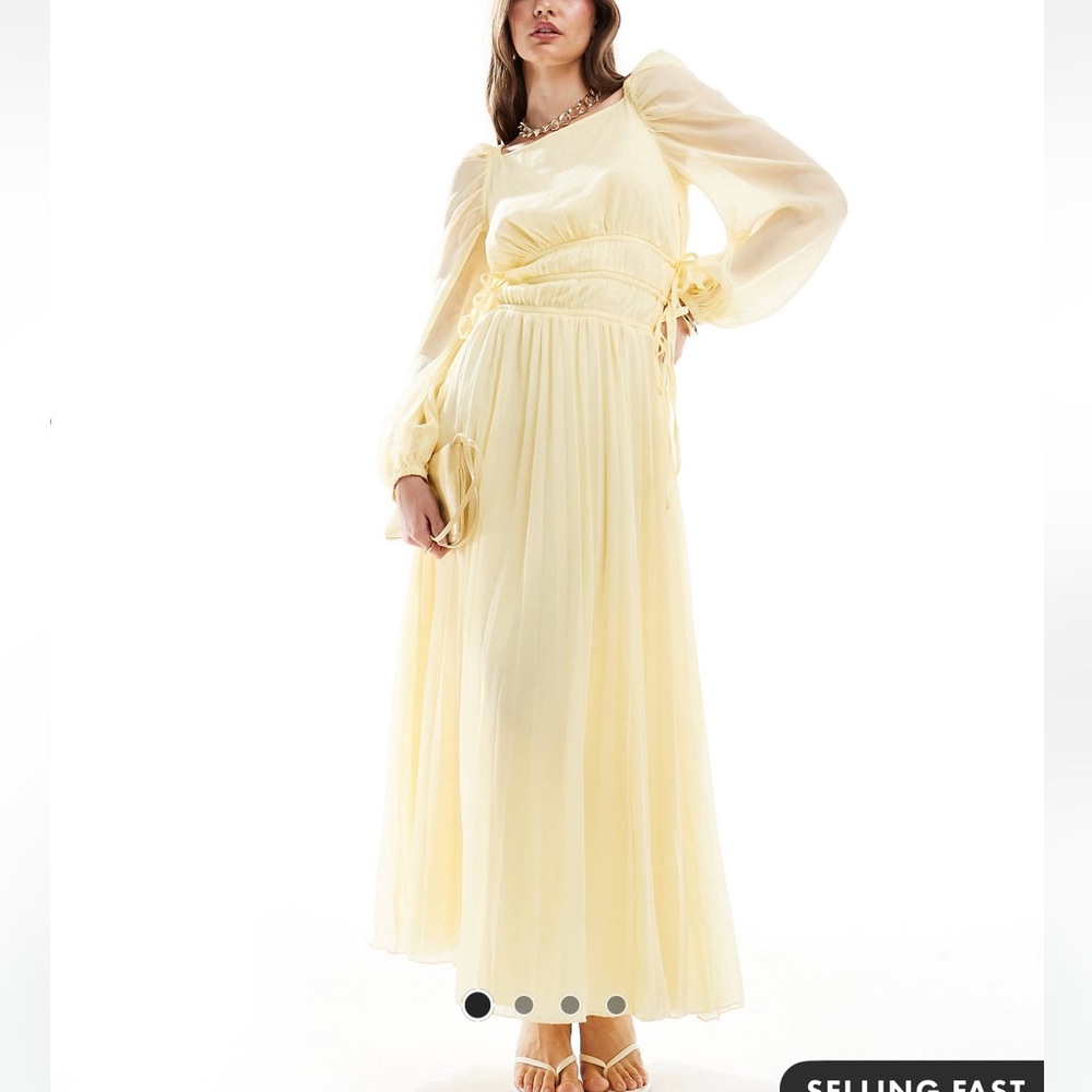 Yellow bridesmaid dress